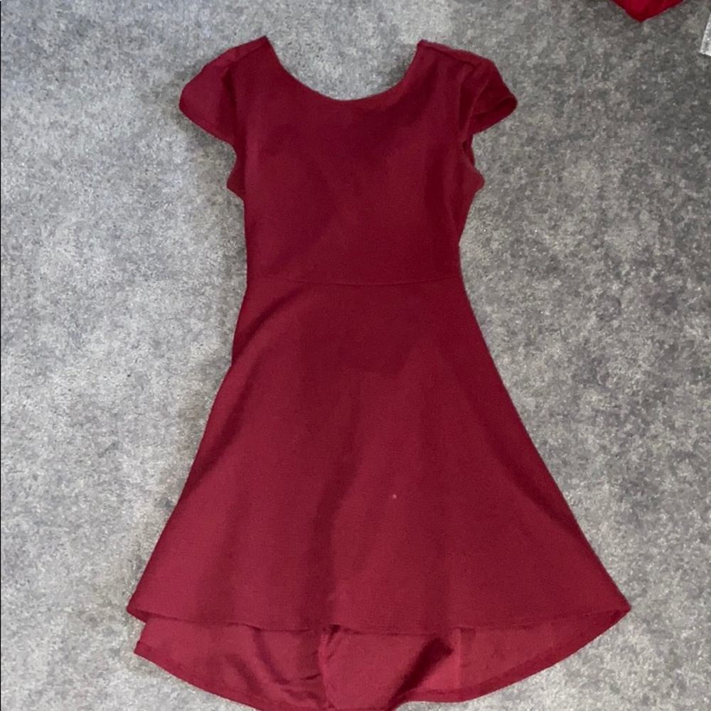 red dress